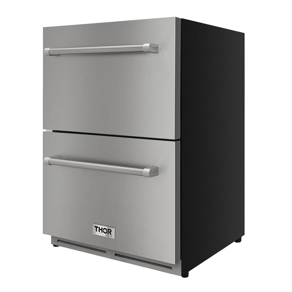 Thor Kitchen 24 Inch Indoor Outdoor Refrigerator Drawer In Stainless Steel (discontinued)