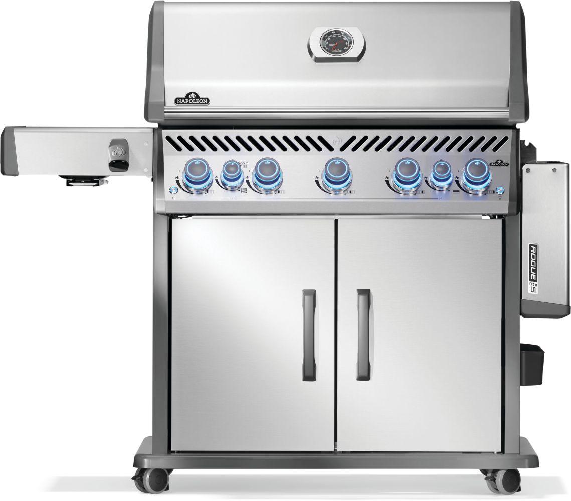 Napoleon Bbq RPS625RSIBNSS2 Rogue PRO-S 625 RSIB with Infrared Side and Rear Burner , Natural Gas, Stainless Steel