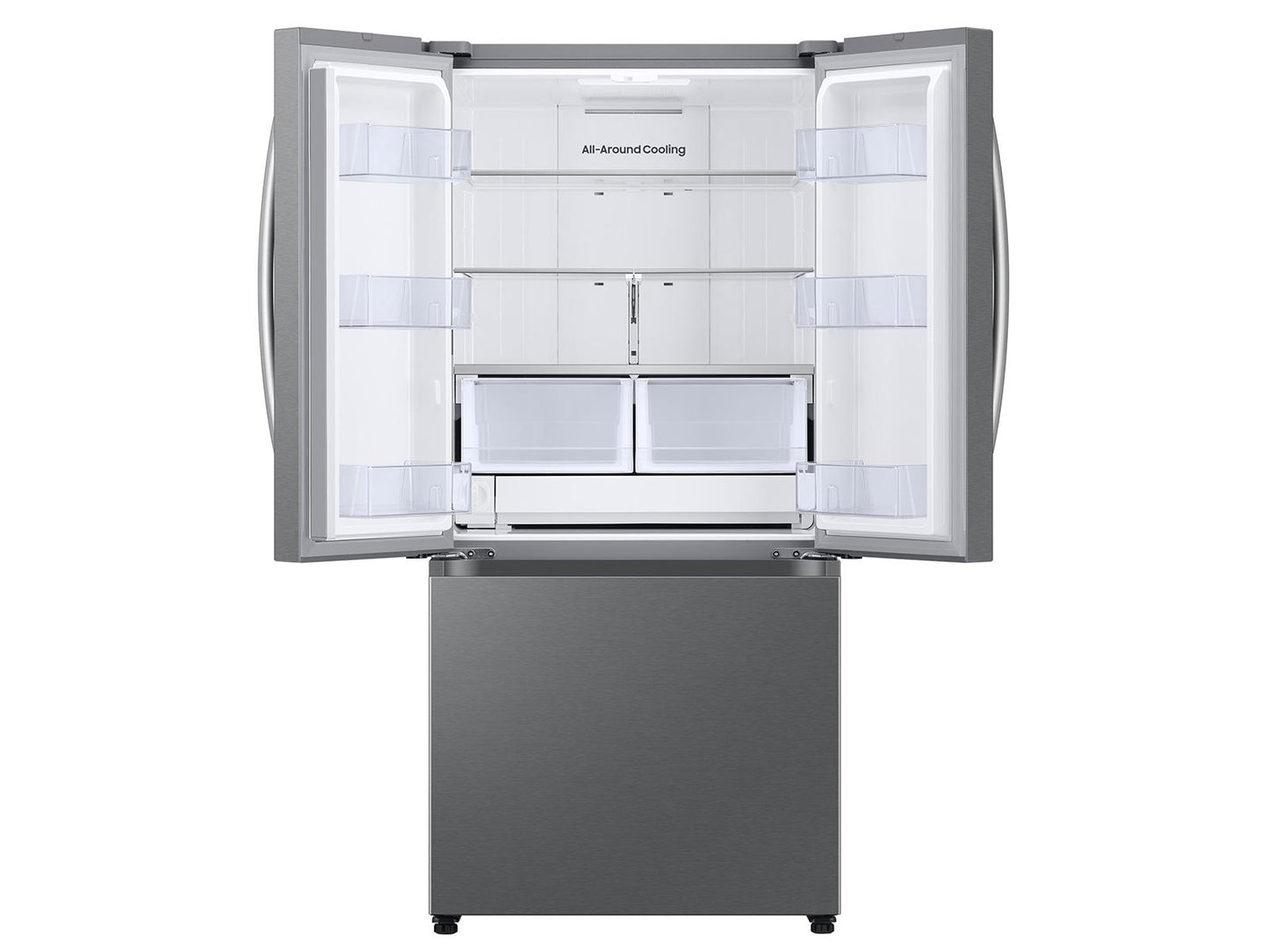 Samsung RF25C5A01SR Bespoke AI 3-Door French Door Auto Ice Maker  All-Around Cooling  25 cu.ft.