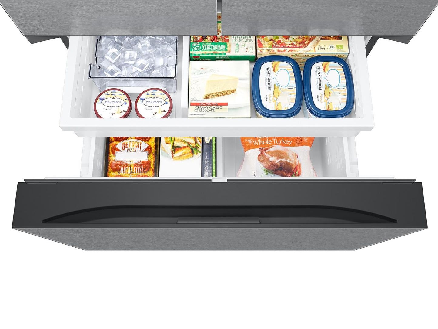 Samsung RF32CG5D00SR Bespoke AI 3-Door French Door Mega Capacity  Auto Ice Maker  32 cu. ft.