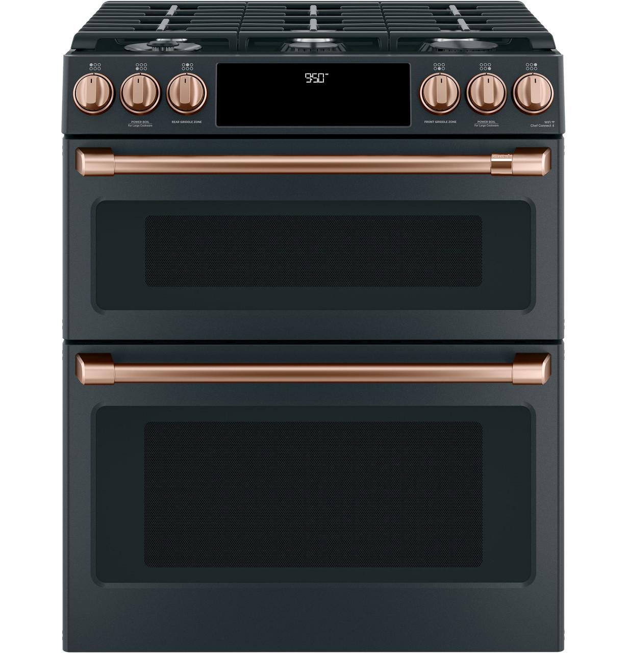 Cafe CXFCGHKPMCU CAF(EBACK)™ Front Control Gas Knobs and Handles - Brushed Copper