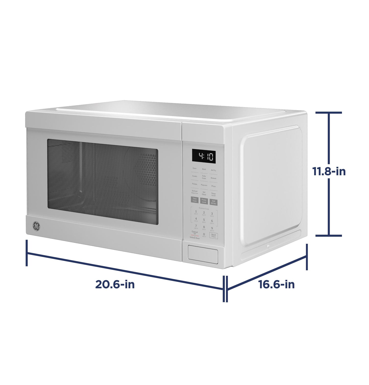 GCST10A1WWW GE® 1.0 Cu. Ft. Capacity Countertop Convection Microwave Oven with Air Fry