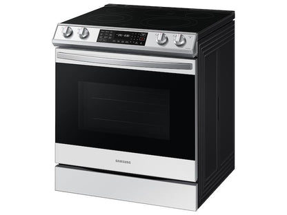 Samsung NE63CB831512 Bespoke 6.3 cu. ft. Smart Slide-in Electric Range with Air Fry & Convection in White Glass