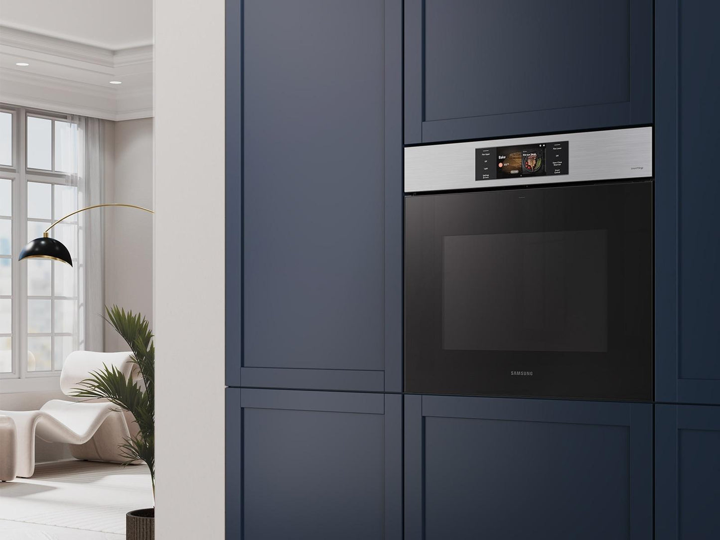 Samsung NV51CG700SSR Bespoke AI Single Wall Oven AI Home 7" LCD Display  AI Pro Cooking™  5.1 cu.ft.