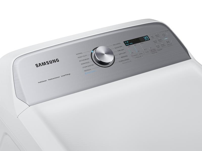 Samsung 7.4 cu. ft. Smart Electric Dryer with Steam Sanitize  in White