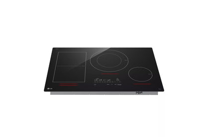 Lg CBIH3017BE 30" Induction Cooktop, 4 Elements, White Backlit, Red Bar, Bridge, ThinQ®