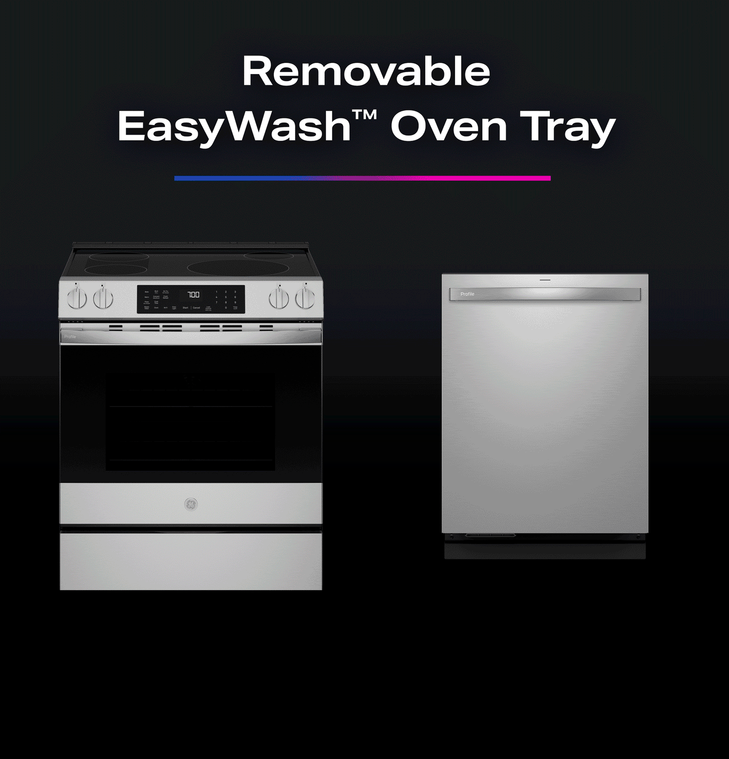 PHS700AYFS GE Profile™ ENERGY STAR® 30" Smart Slide-In Induction and Convection Range with No Preheat Air Fry and EasyWash™ Oven Tray