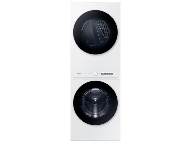 Samsung WH46DBH100EW Bespoke AI Laundry Hub™ 4.6 cu. ft. Large Capacity Single Unit Washer with Steam Wash and 7.6 cu. ft. Electric Dryer in White