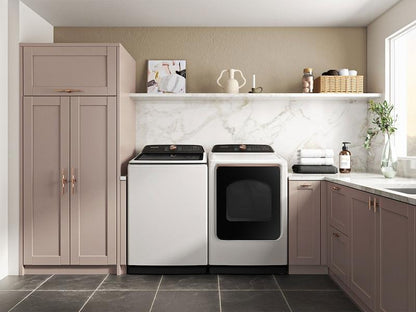 Samsung DVG55CG7500E 7.4 cu. ft. Smart Gas Dryer with Steam Sanitize+ in Ivory