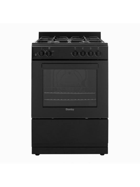 DR24V1BGLP Danby 24" Wide Gas Range in Black