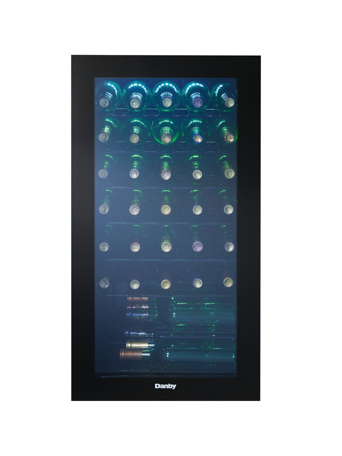 DWC036A2BDB6 Danby 36 Bottle Free-Standing Wine Cooler in Black