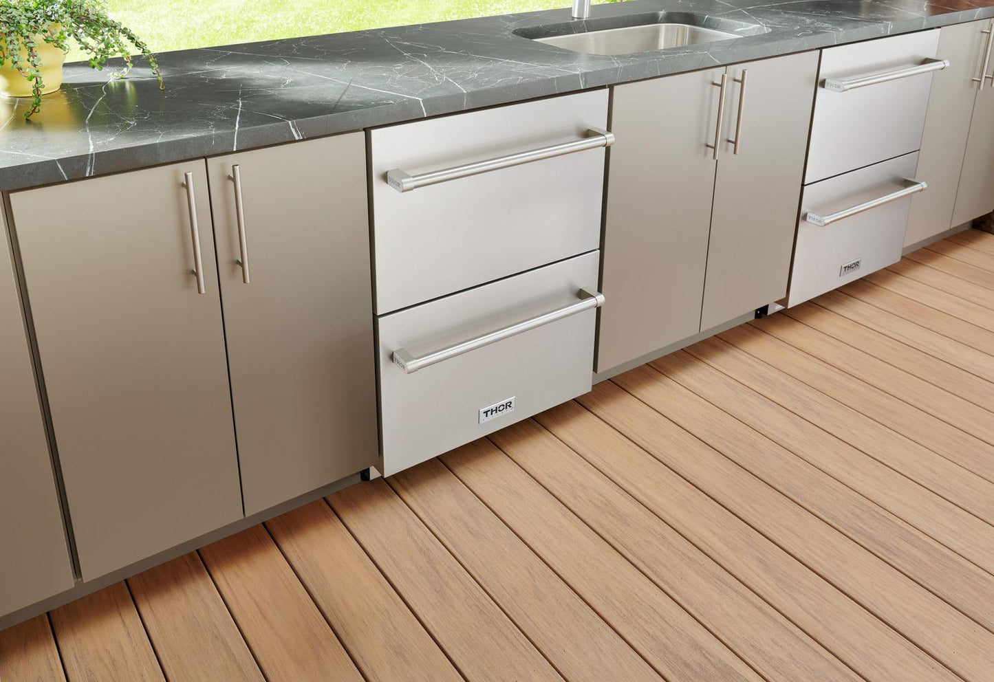 TRZ24U Thor Kitchen 24-inch Indoor Outdoor Freezer Drawer - Model Trz24u