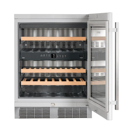 Liebherr WU3400 Undercounter Wine Cabinet, 24", Lock, 2 Zone, Reversible Door