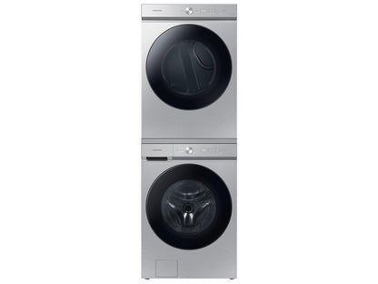 Samsung DVE53BB8700T Bespoke 7.6 cu. ft. Ultra Capacity Electric Dryer with Super Speed Dry and AI Smart Dial in Silver Steel