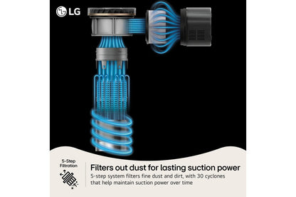 Lg C7325LC CordZero™ X9 Cordless Stick Vacuum with AI Mode Dual Floor Max™ Nozzle & LED Crevice Tool - Lunar Gray