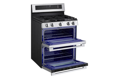 Lg LDGL6924Y 6.9 cu. ft. Smart Gas Double Oven Freestanding Range with ProBake Convection®, Air Fry & Air Sous Vide
