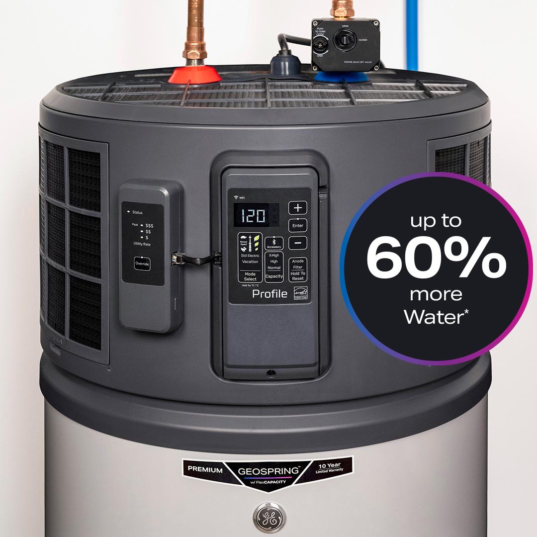 PF50S10FPY GE Profile™ GEOSPRING™ Smart Hybrid Heat Pump Water Heater 50-gallon - 120V - FlexCapacity
