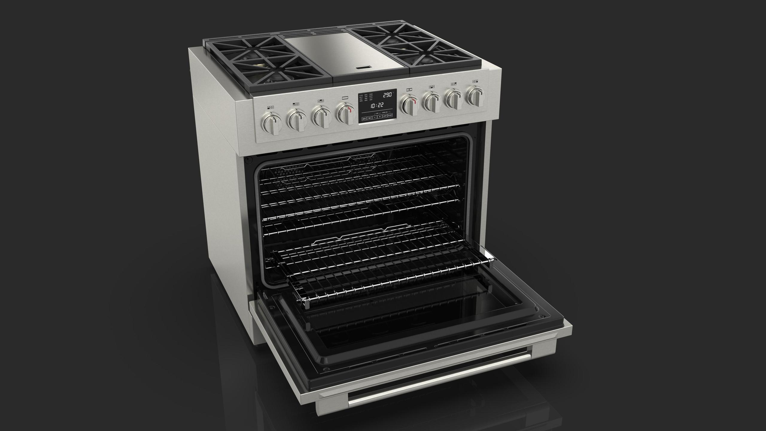 36 DUAL FUEL PRO RANGE WITH GRIDDLE