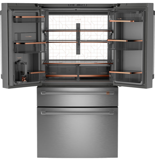 Cafe CJE23DP2WS1 CAF(EBACK)™ ENERGY STAR® 23.2 Cu. Ft. Smart Counter-Depth 4-Door French-Door Refrigerator With Dual-Dispense AutoFill Pitcher