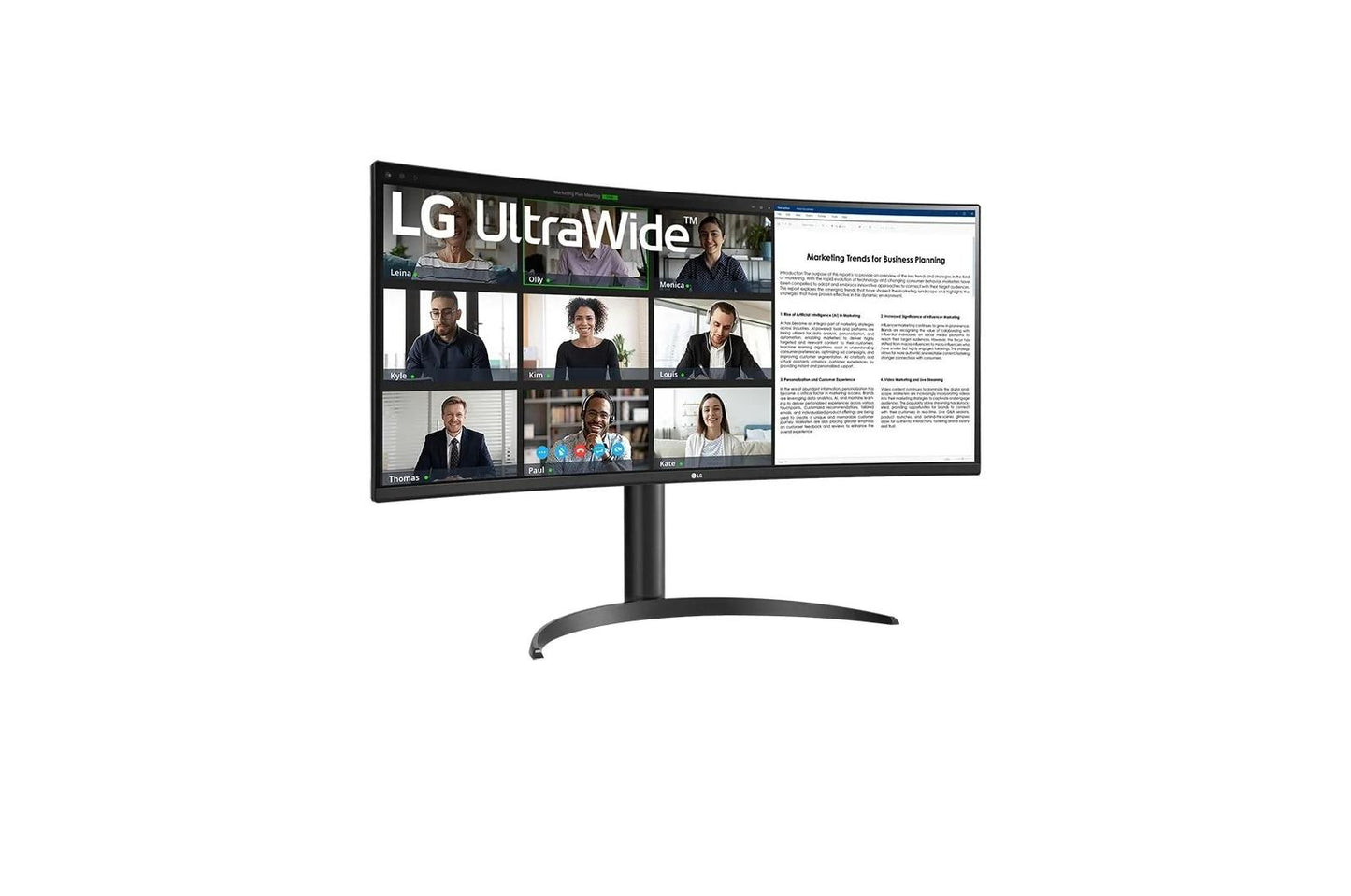 Lg 34BR55QCB 34" VA WQHD Monitor with HDR10, sRGB 99%, USB Type-C™, Reader Mode & Flicker Safe