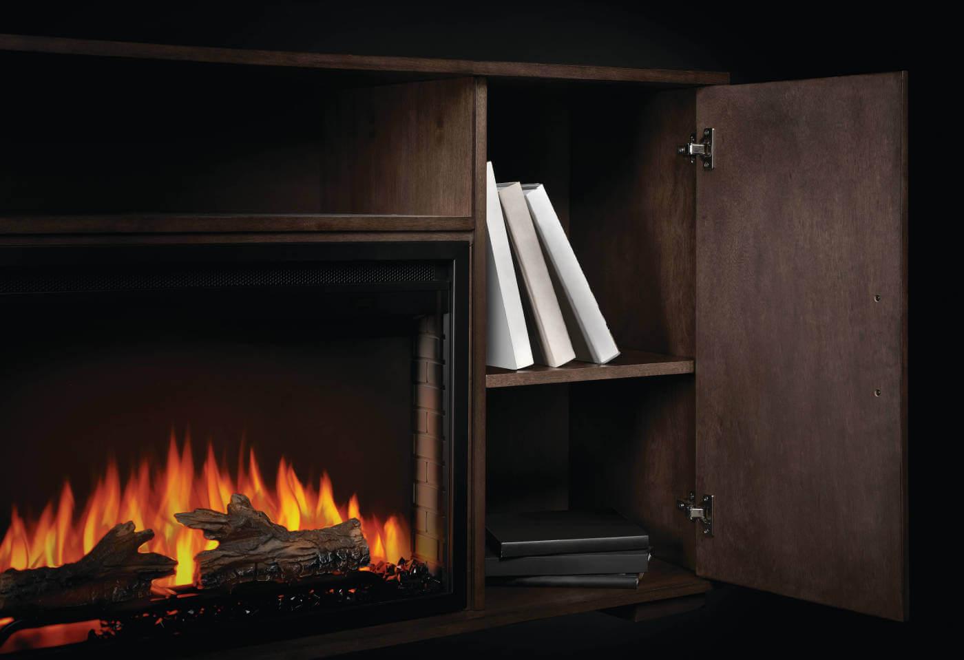 Napoleon Bbq NEFP303620RLB The Hayworth Electric Fireplace Media Console
