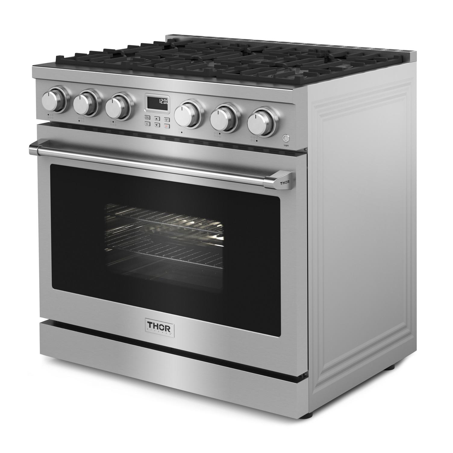 ARG36 Thor Kitchen 36-inch Gas Range - Contemporary Professional - Arg36