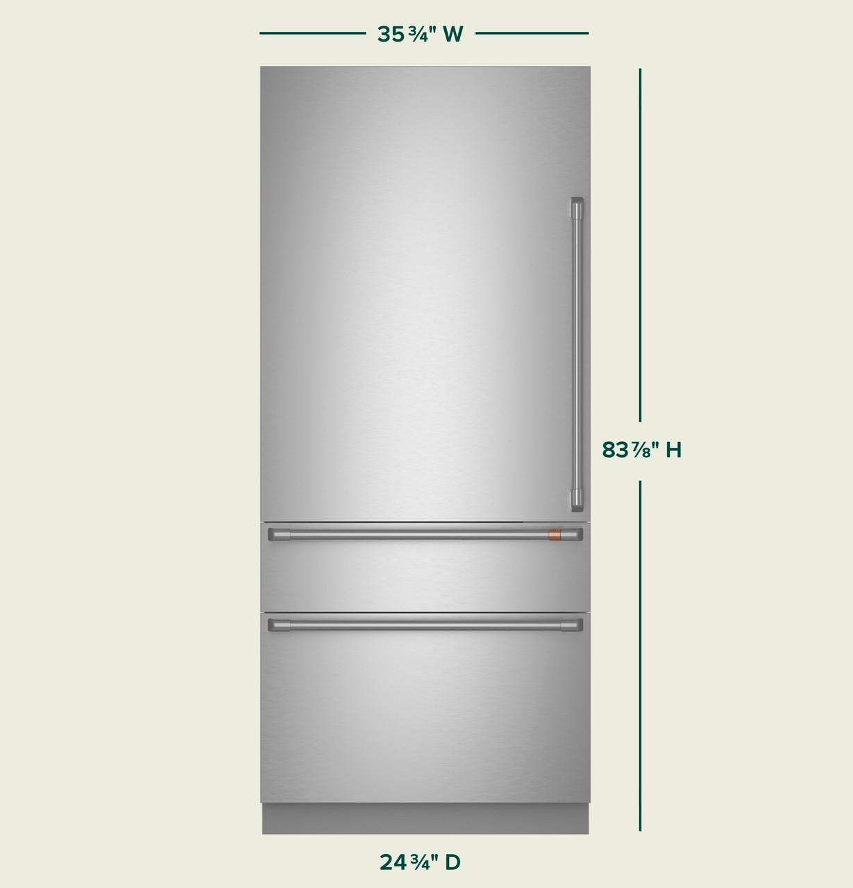 Cafe CIC36LP2VS1 Caf(eback)™ 36" Integrated Bottom-Freezer Refrigerator