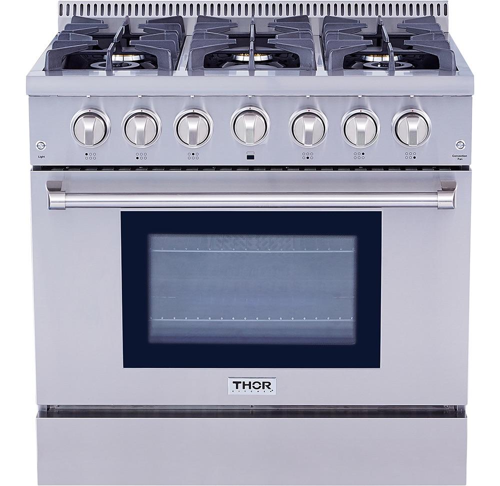 HRG3618ULP Thor Kitchen 36-inch Professional Liquid Propane Range - Hrg3618ulp