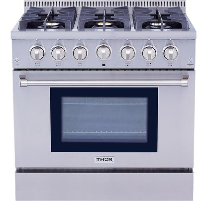HRG3618ULP Thor Kitchen 36-inch Professional Liquid Propane Range - Hrg3618ulp