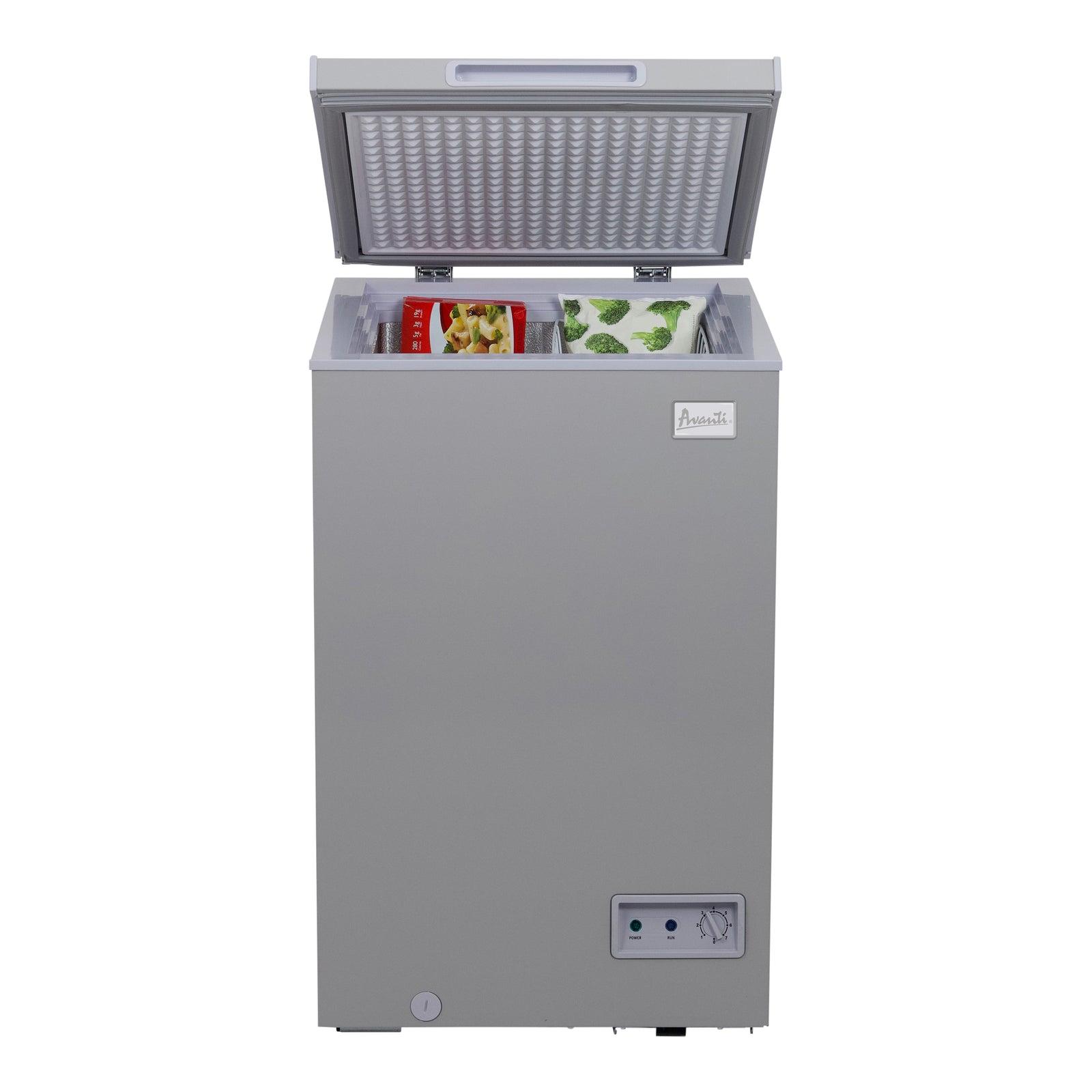 CF35F2G Avanti Garage Ready Chest Freezer - Platinum / 3.5 cu. ft.