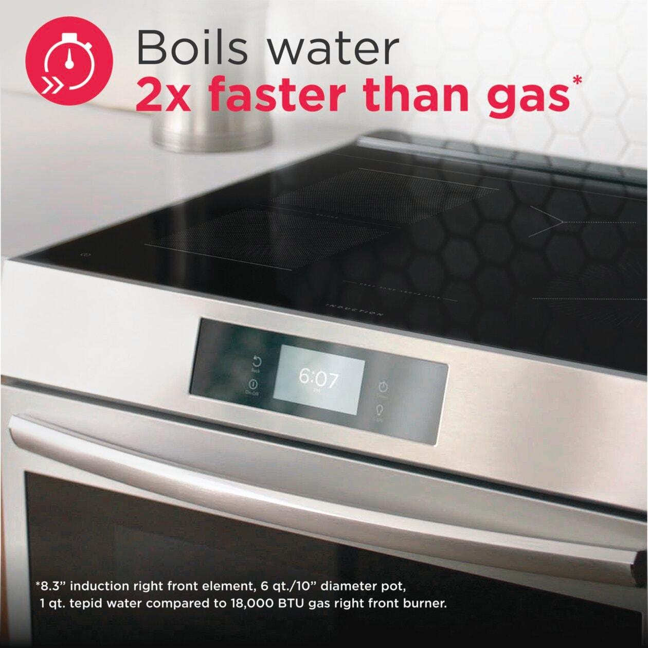 Frigidaire GCFI3070BF 30" Front Control Induction Range with Stone-Baked Pizza