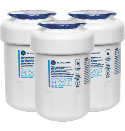 MWFP3PK GE® MWF™ REFRIGERATOR WATER FILTER 3-PACK