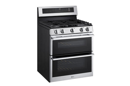 Lg LDGL6924Y 6.9 cu. ft. Smart Gas Double Oven Freestanding Range with ProBake Convection®, Air Fry & Air Sous Vide