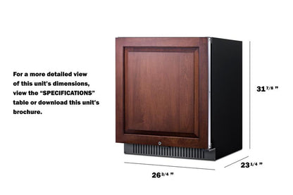 Summit FF27BSSADAIF 27" Wide Built-in All-refrigerator, ADA Compliant (panel Not Included)