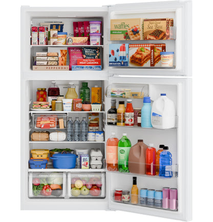 GPS21KGZWW GE® 21 Cu. Ft. Garage Ready Top-Freezer Refrigerator