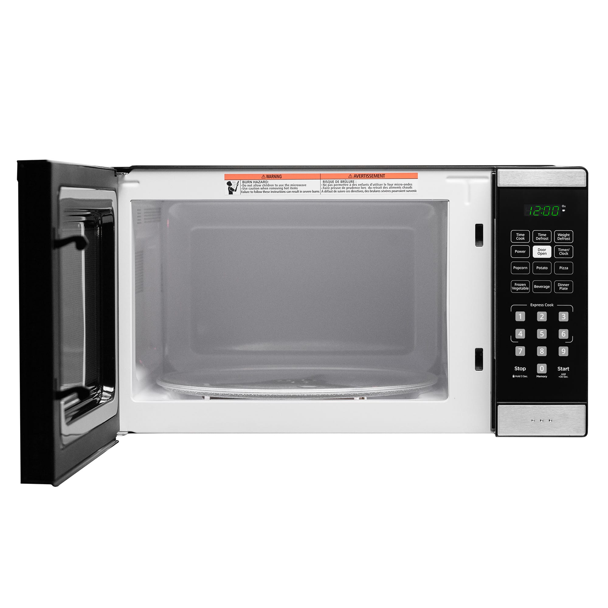 DBMW0925BBS Danby 0.9 cu. ft. Countertop Microwave in Black and Stainless Steel