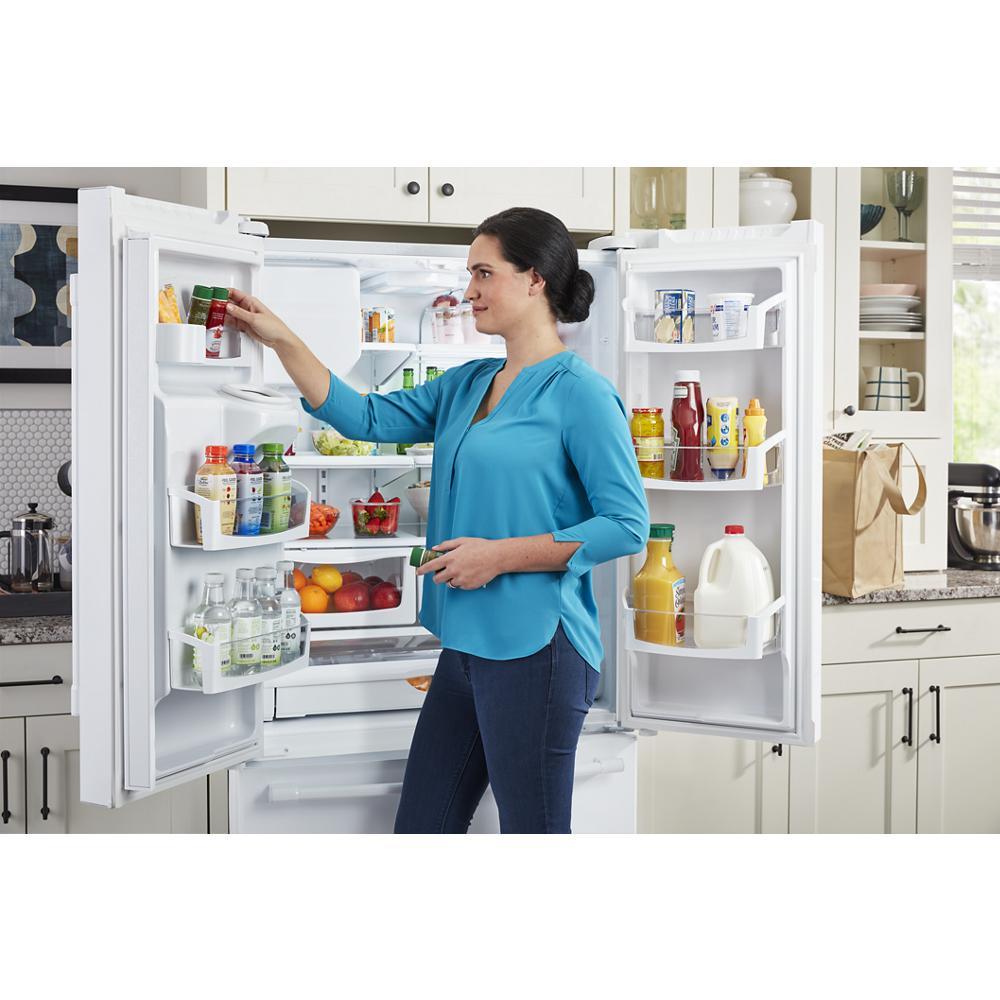 Maytag MFI2570FEW 36- Inch Wide French Door Refrigerator with PowerCold® Feature - 25 Cu. Ft.