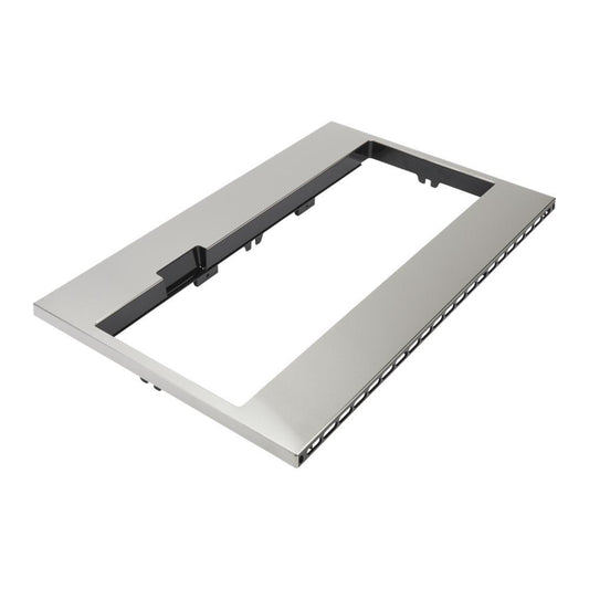 Whirlpool W11451313 Built-In Low Profile Microwave Standard Trim Kit with Pocket Handle, Stainless Steel, fits cut-out height 17-1/2"