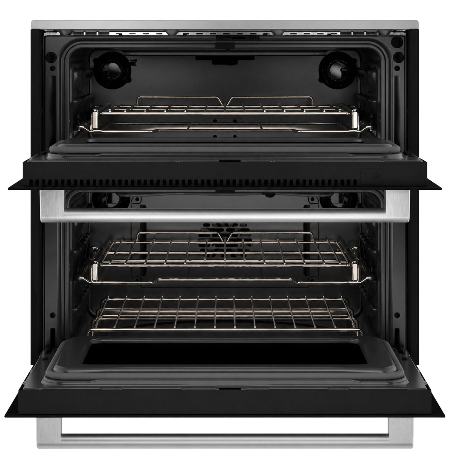 Cafe CTS92DM2ZS5 CAF(EBACK)™ 30" Duo Smart Single Wall Oven in Platinum Glass