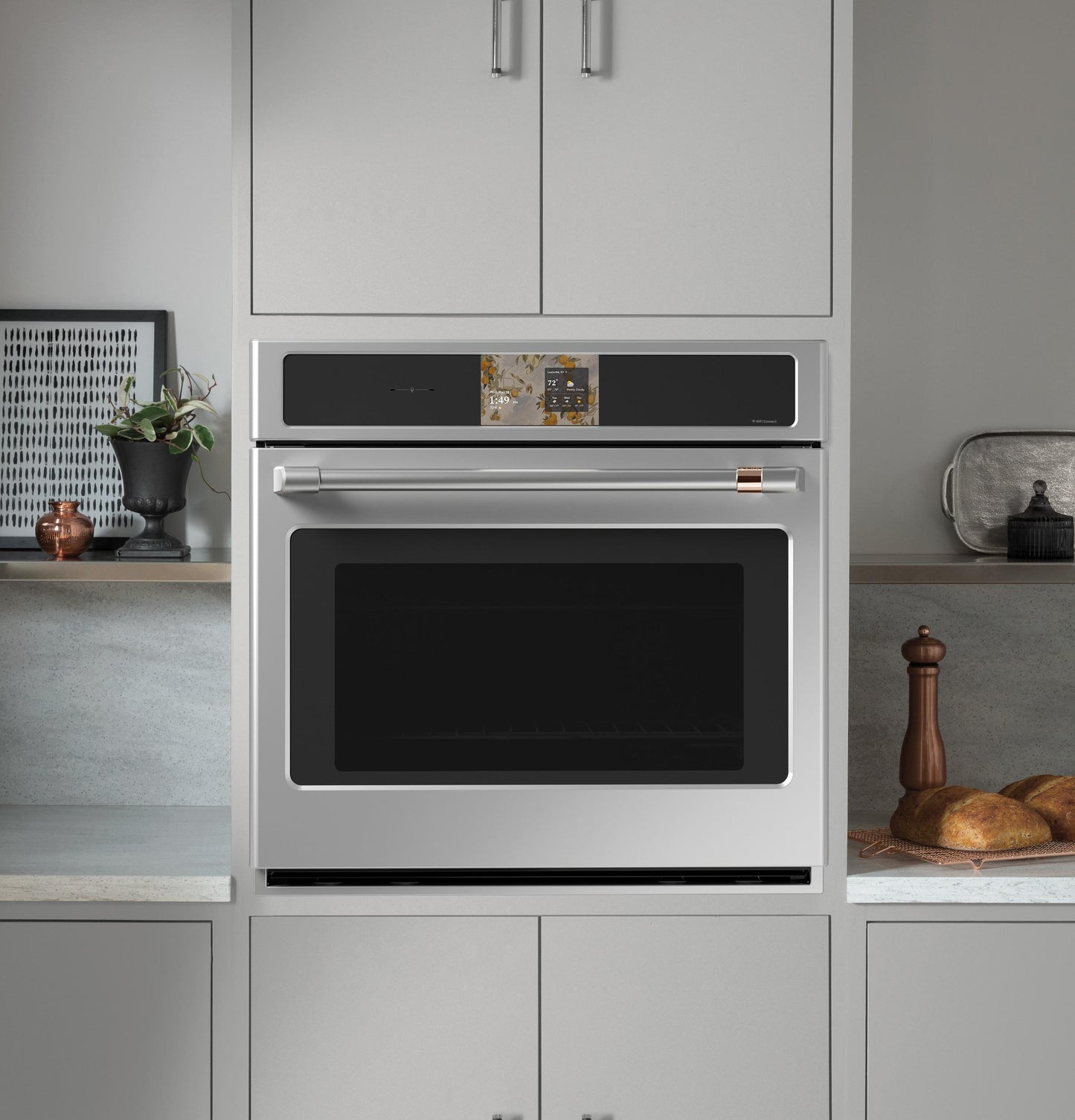 Cafe CTS90DP2ZS1 CAF(EBACK)™ Professional Series 30" Smart Built-In Convection Single Wall Oven