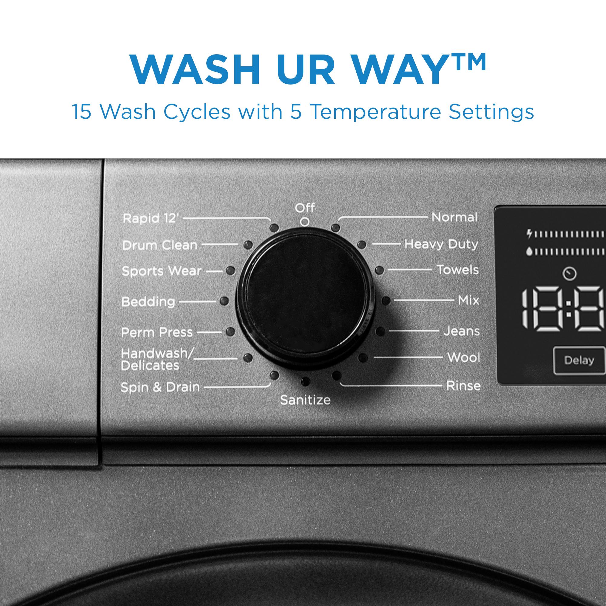 DWM022D1DSDB Danby 2.2 cu. ft. 24" Front Load Washing Machine