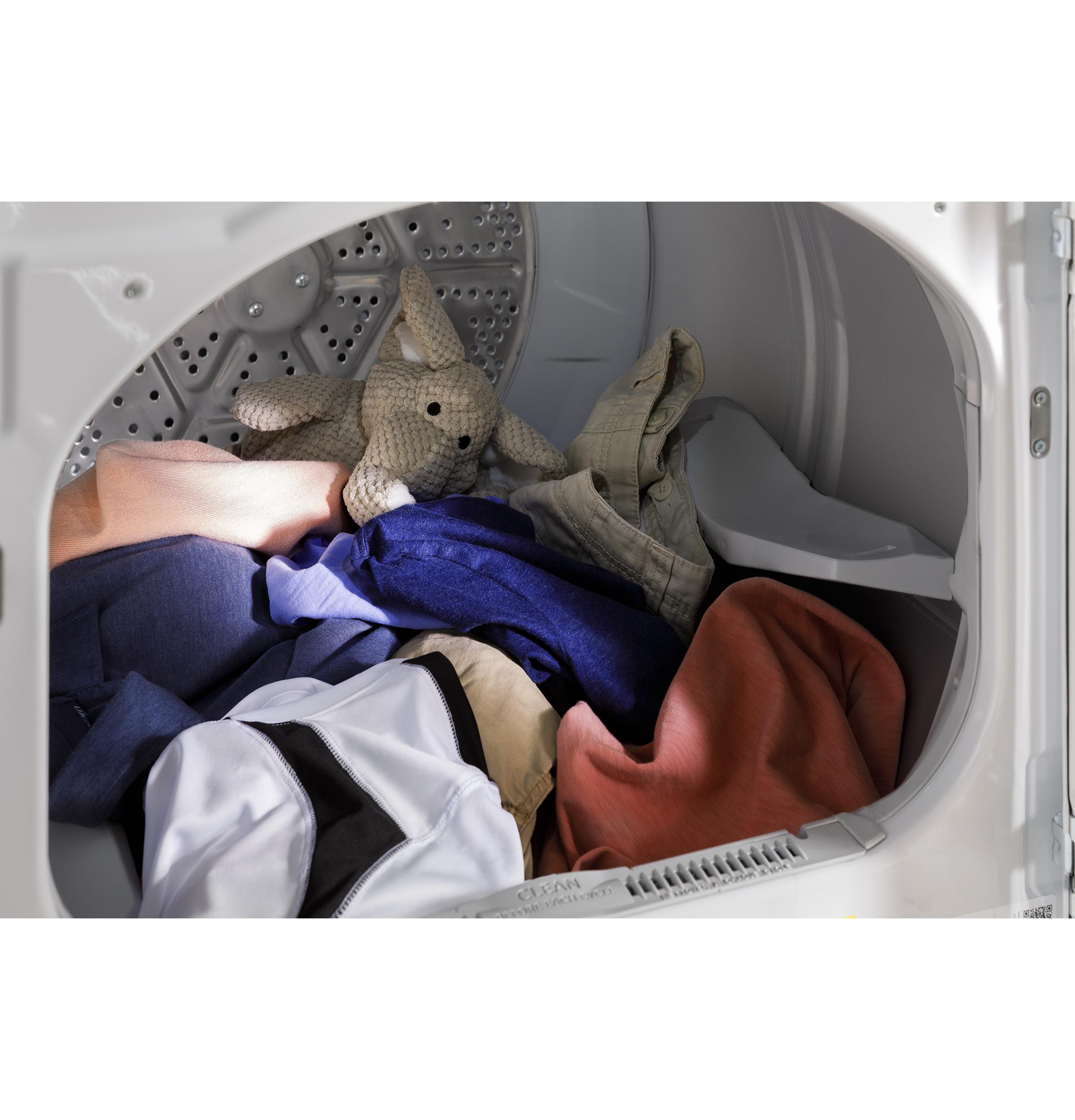 GTD58GBSVWS GE® 7.4 cu. ft. Capacity Gas&#x00A0;Dryer with Up To 120 ft. Venting&#x00A0;and&#x00A0;Sensor Dry