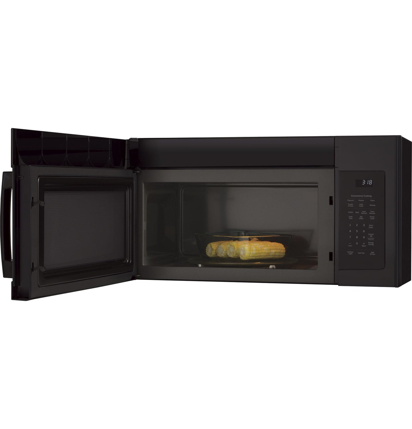 JNM3184DPBB GE® 1.8 Cu. Ft. Over-the-Range Microwave Oven with Recirculating Venting
