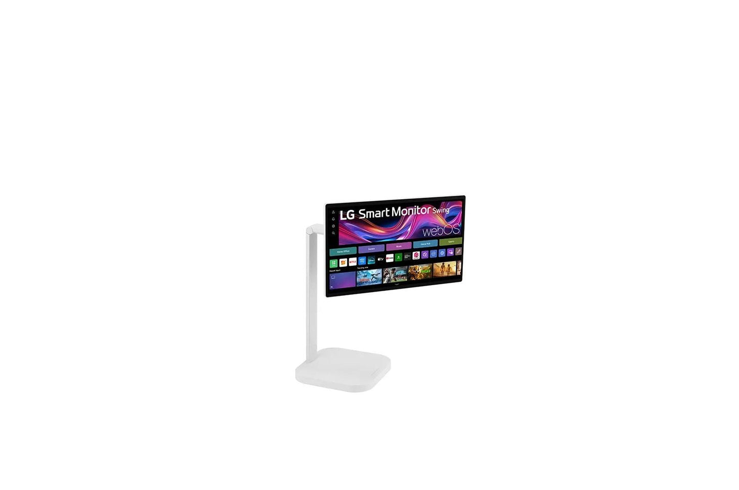 Lg 32U889SA 31.5" 4K UHD IPS Touch Screen Smart Monitor Swing with Rolling Stand, webOS