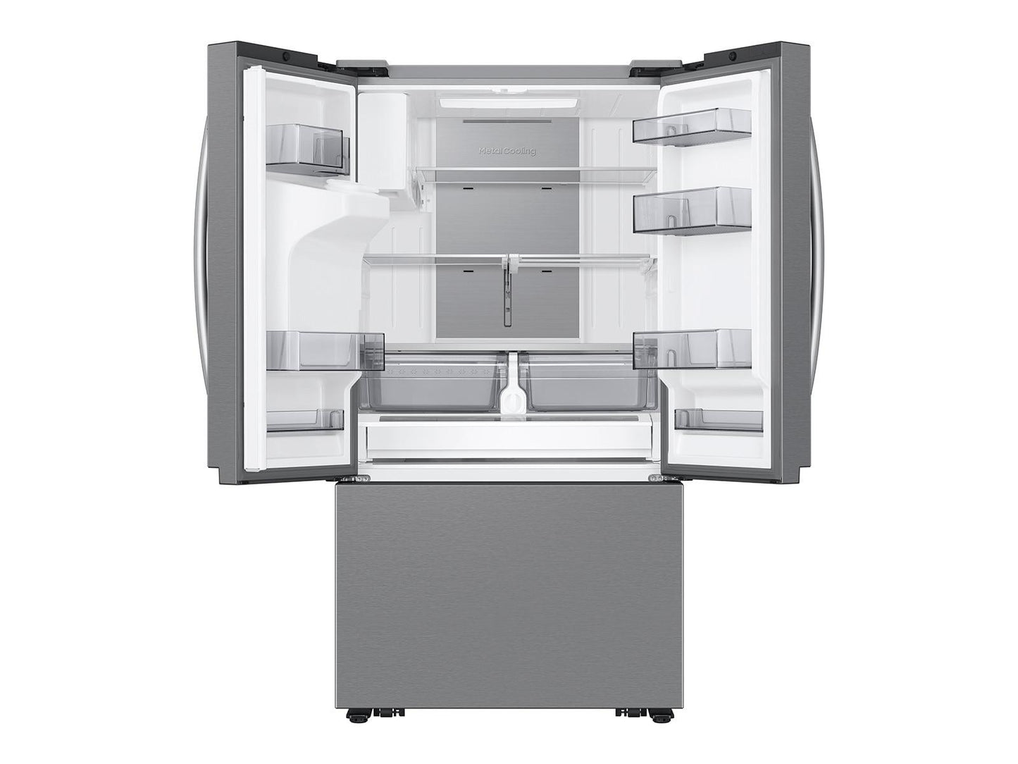 Samsung RF27CG5900SR Bespoke AI 3-Door French Door Family Hub™ & Mega Capacity  4 Types of Ice  25 cu.ft.