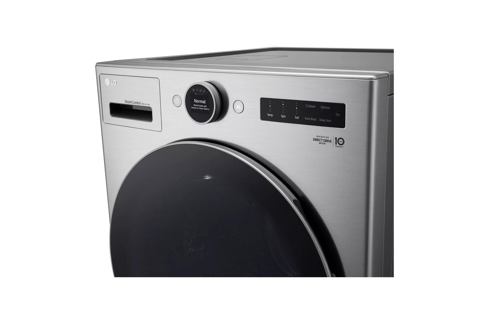 Lg WM6998HVA Ventless Washer/Dryer Combo LG WashCombo™ All-in-One 5.0 cu. ft. Mega Capacity with Inverter HeatPump™ Technology and Direct Drive Motor