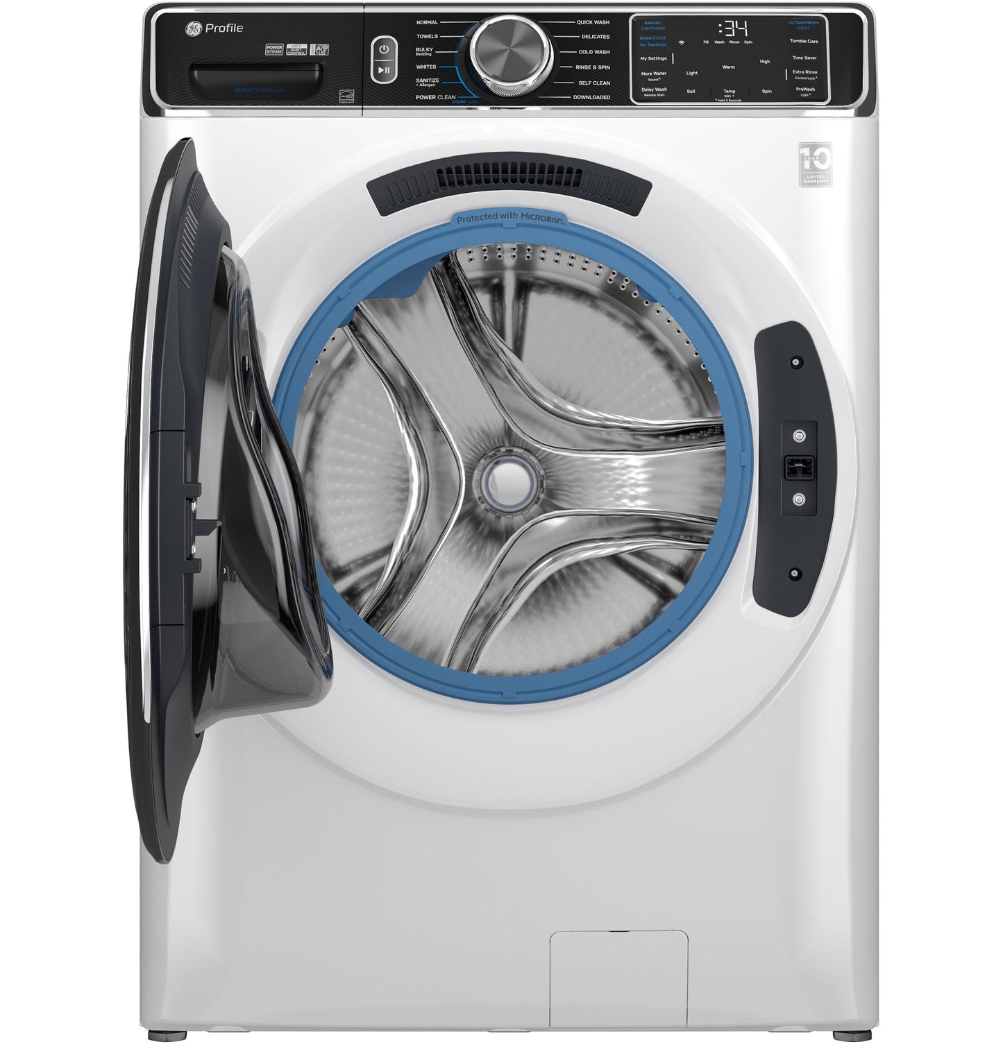 PFW870SSVWW GE Profile™ 5.3 cu. ft. Capacity Smart Front Load ENERGY STAR® Washer with UltraFresh™ Vent System+ with OdorBlock™
