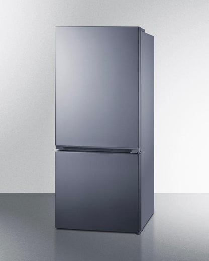 Summit FFBF173SS 30" Wide Bottom-mount Refrigerator-freezer, Counter Depth