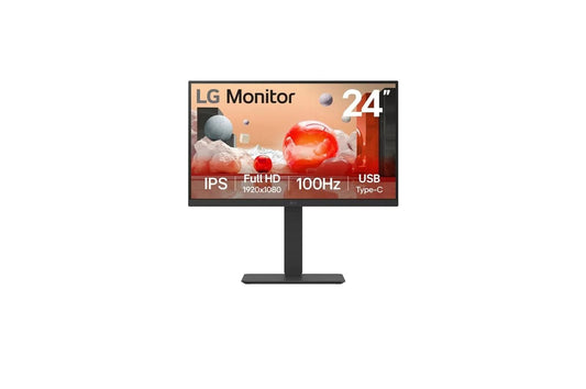 Lg 24BA650B 24" IPS FHD Monitor with Built-in Speakers, Built-in KVM Switch, & UBC Type-C™