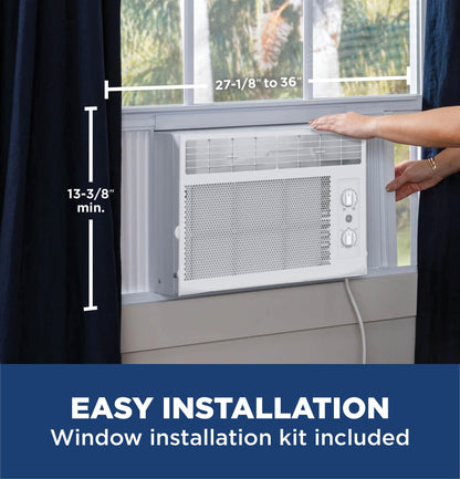 AWAS05BWA GE® 5,000 BTU Mechanical Window Air Conditioner for Small Rooms up to 150 sq ft.